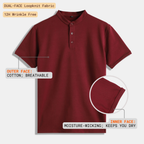Burgundy Mandarin Polo