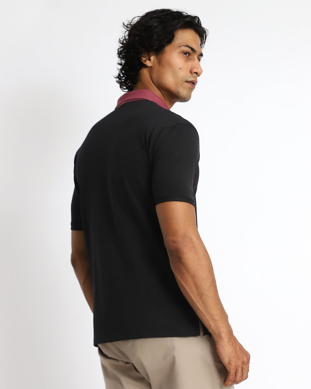 EverSharp Polo - No Ironing Needed - Black - Rosewood Shirt Collar