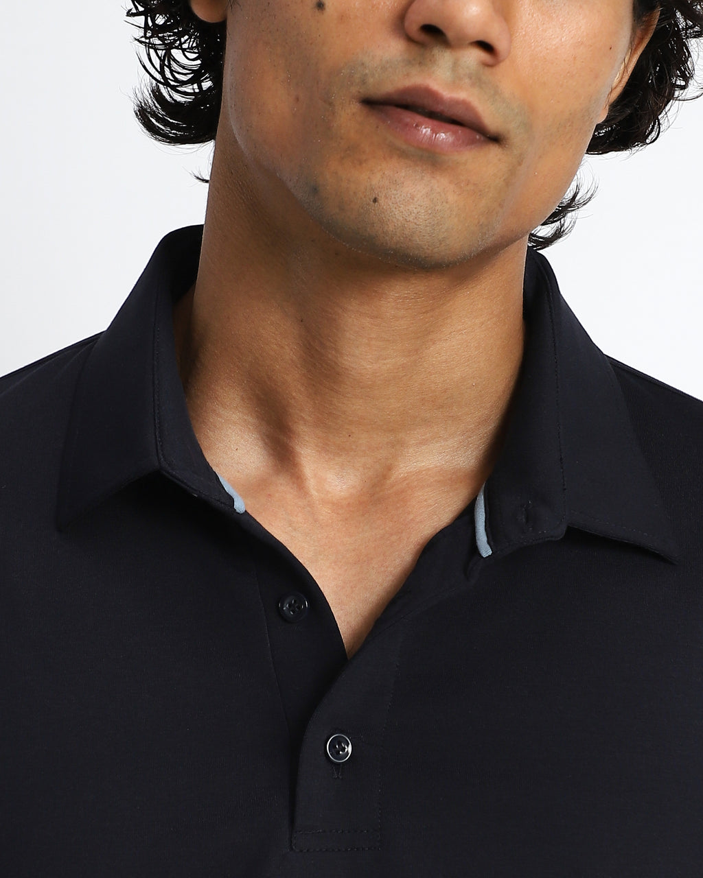 EverSharp Polo - No Ironing Needed - Navy Shirt-Collar