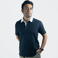 EverSharp Polo - No Ironing Needed - Navy + White Shirt-Collar