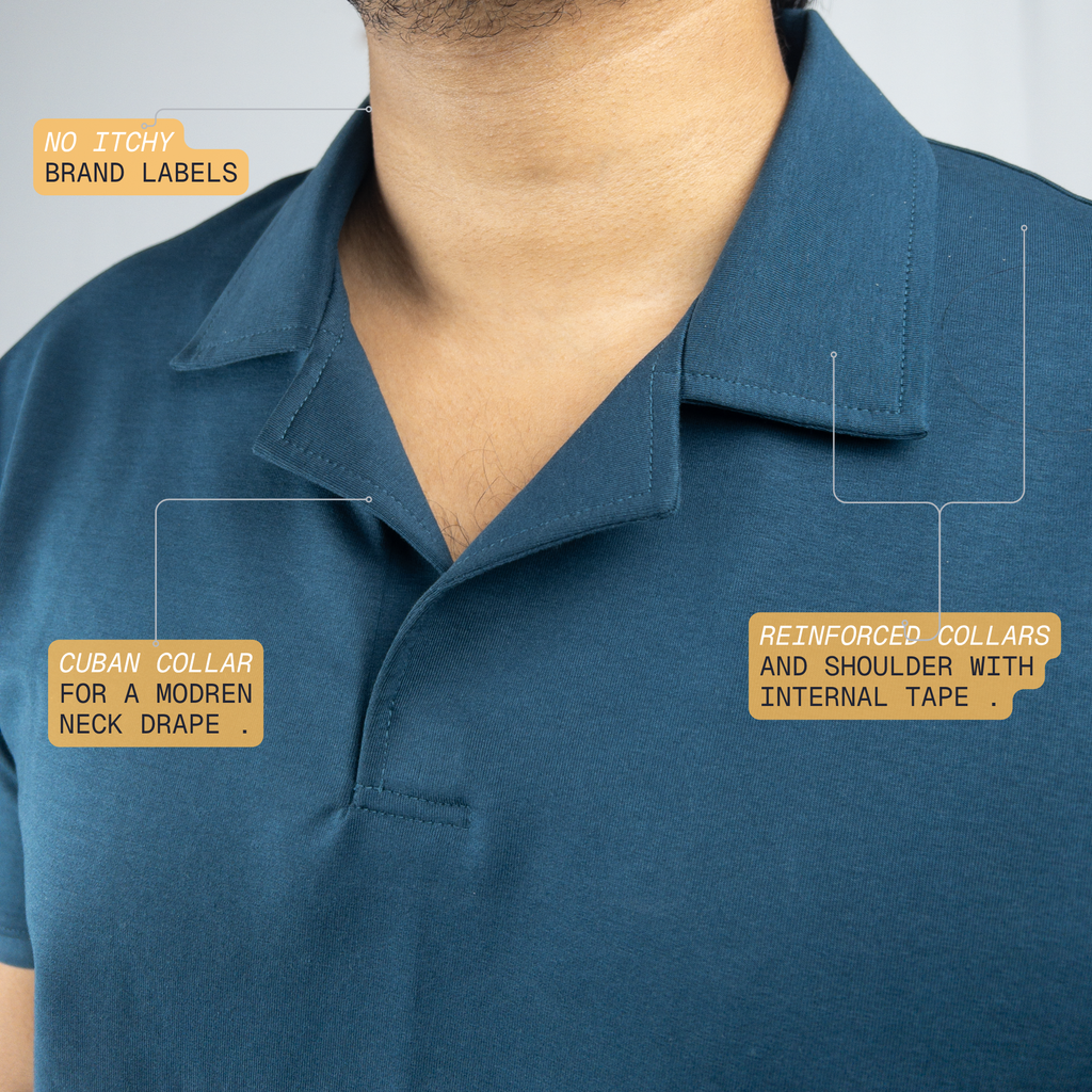 Airforce Cuban- Collar Polo