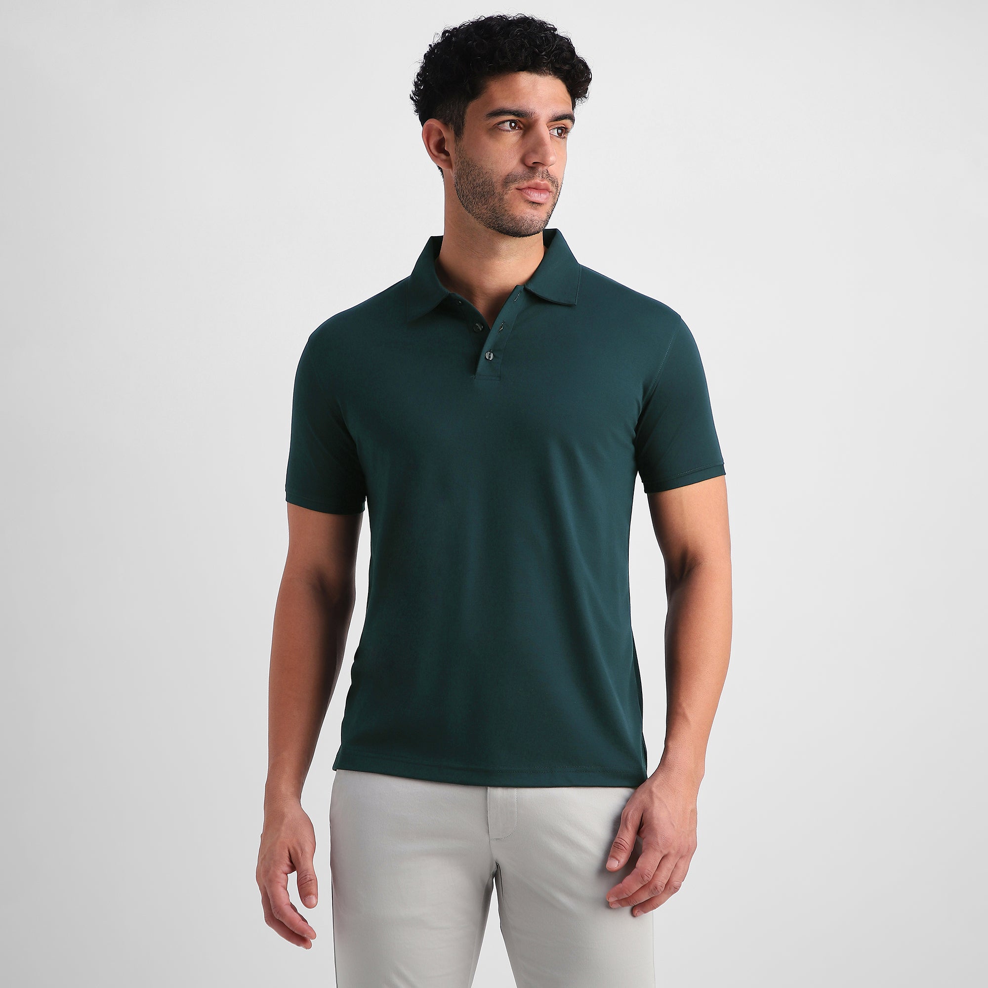 Midnight Flat-Collar Polo