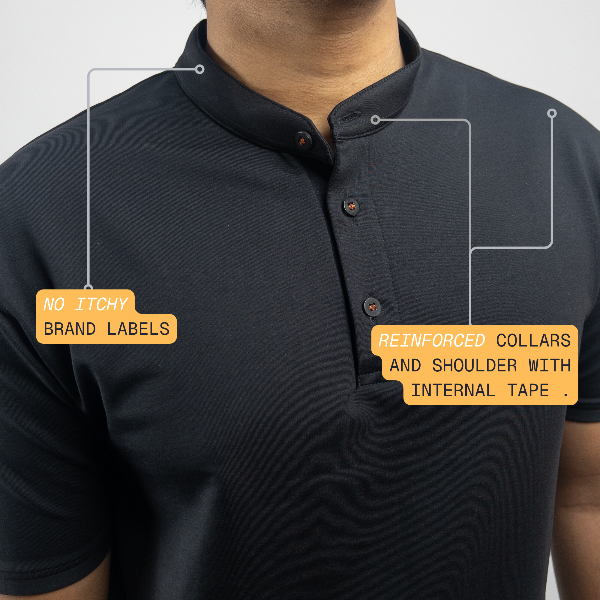 Black Mandarin Polo