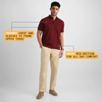 Burgundy Mandarin Polo