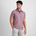 Mauve Shirt-Collar Polo