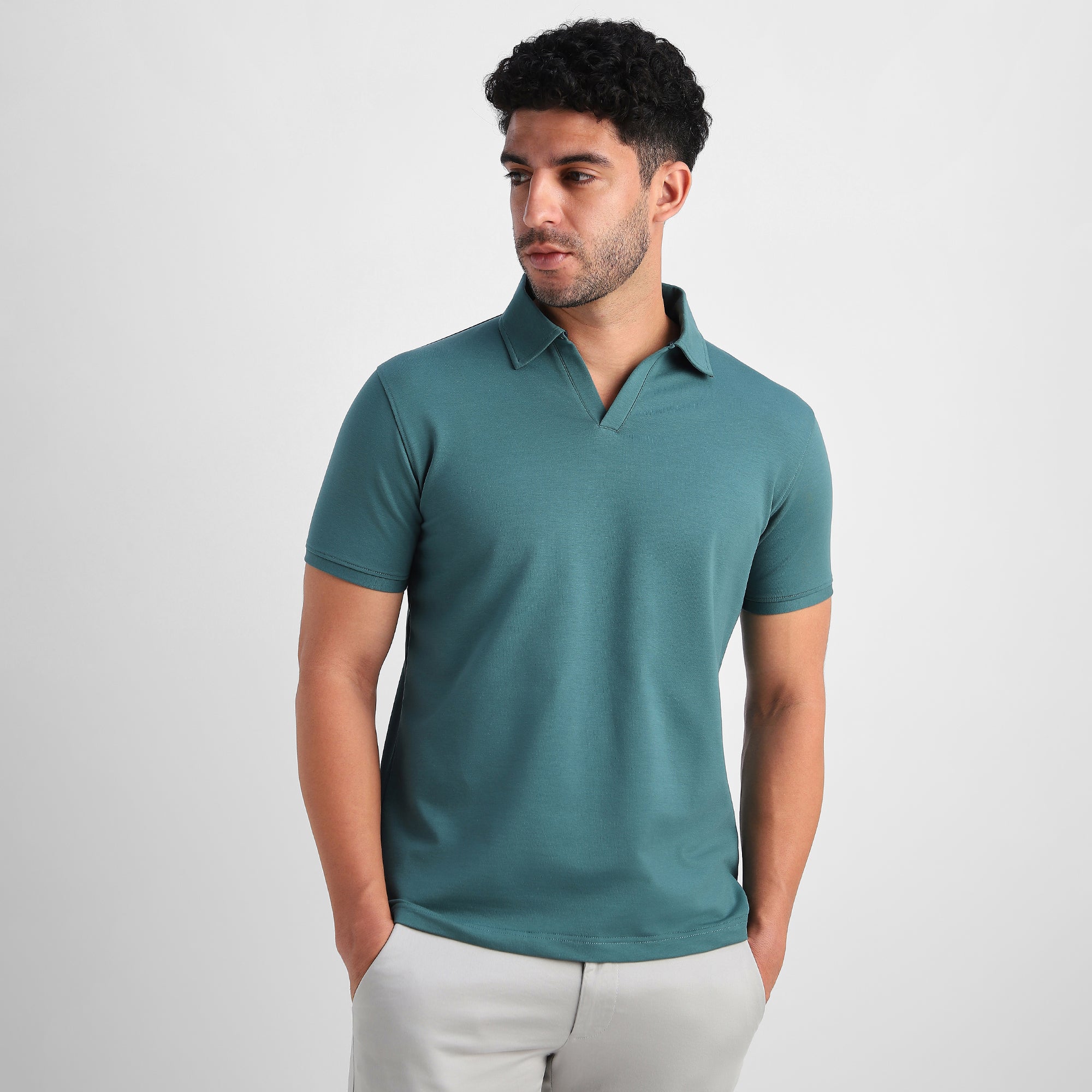 Emerald V-Neck Polo