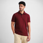 Burgundy Shirt-Collar Polo