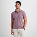 Mauve Quarter-Zip Polo