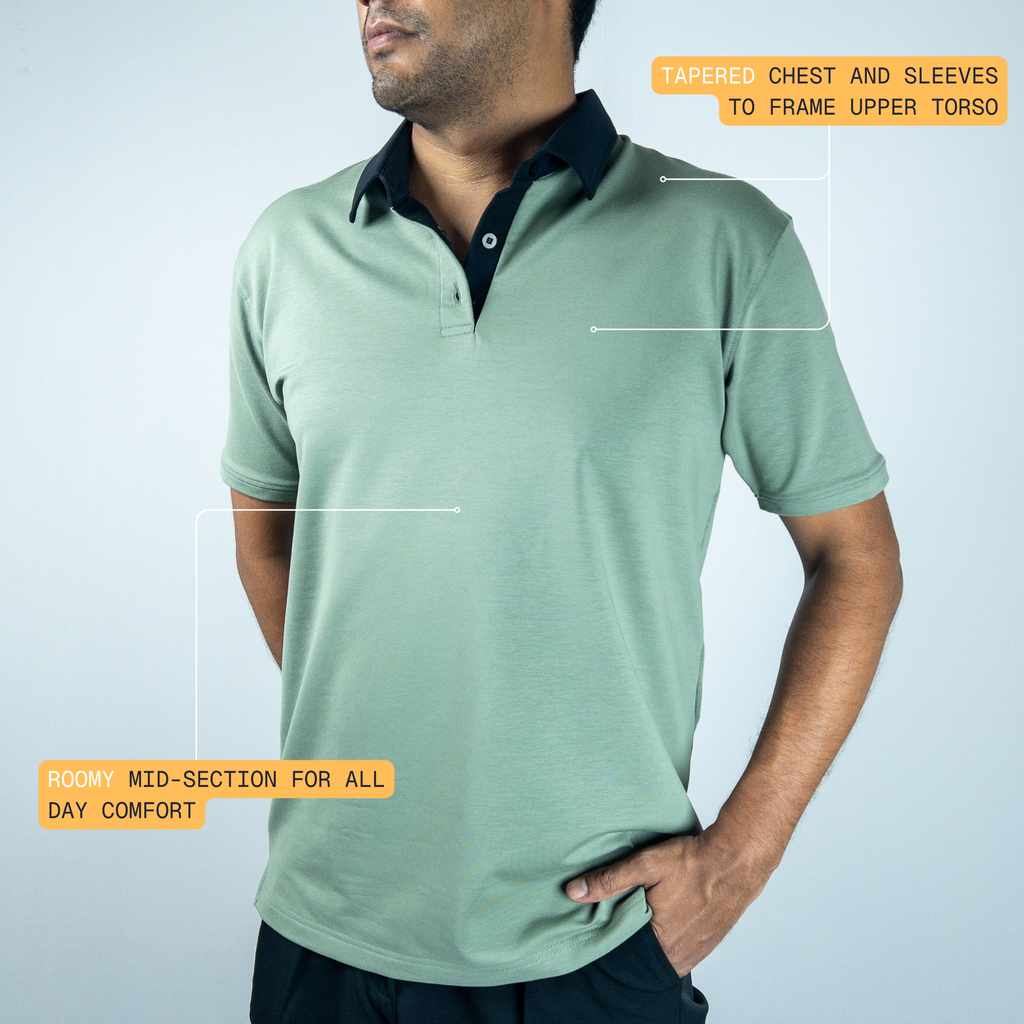 Dual Tone Nautica-Black Shirt-Collar Polo