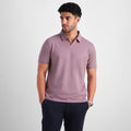 Mauve V-Neck Polo
