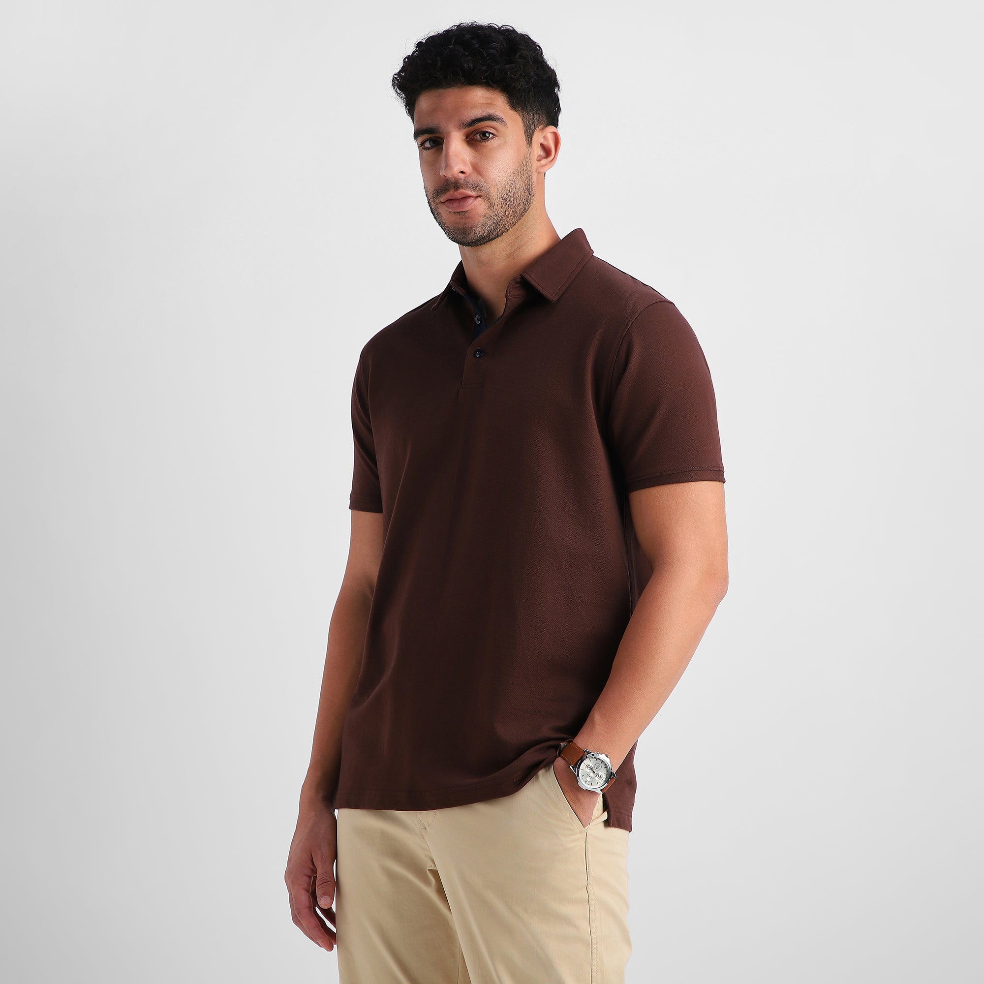 Coffee Shirt-Collar Polo