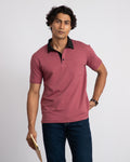 EverSharp Polo - No Ironing Needed - Rosewood Shirt Collar