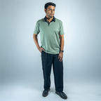 Dual Tone Nautica-Black Shirt-Collar Polo