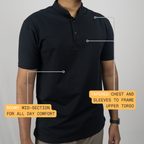 Black Mandarin Polo