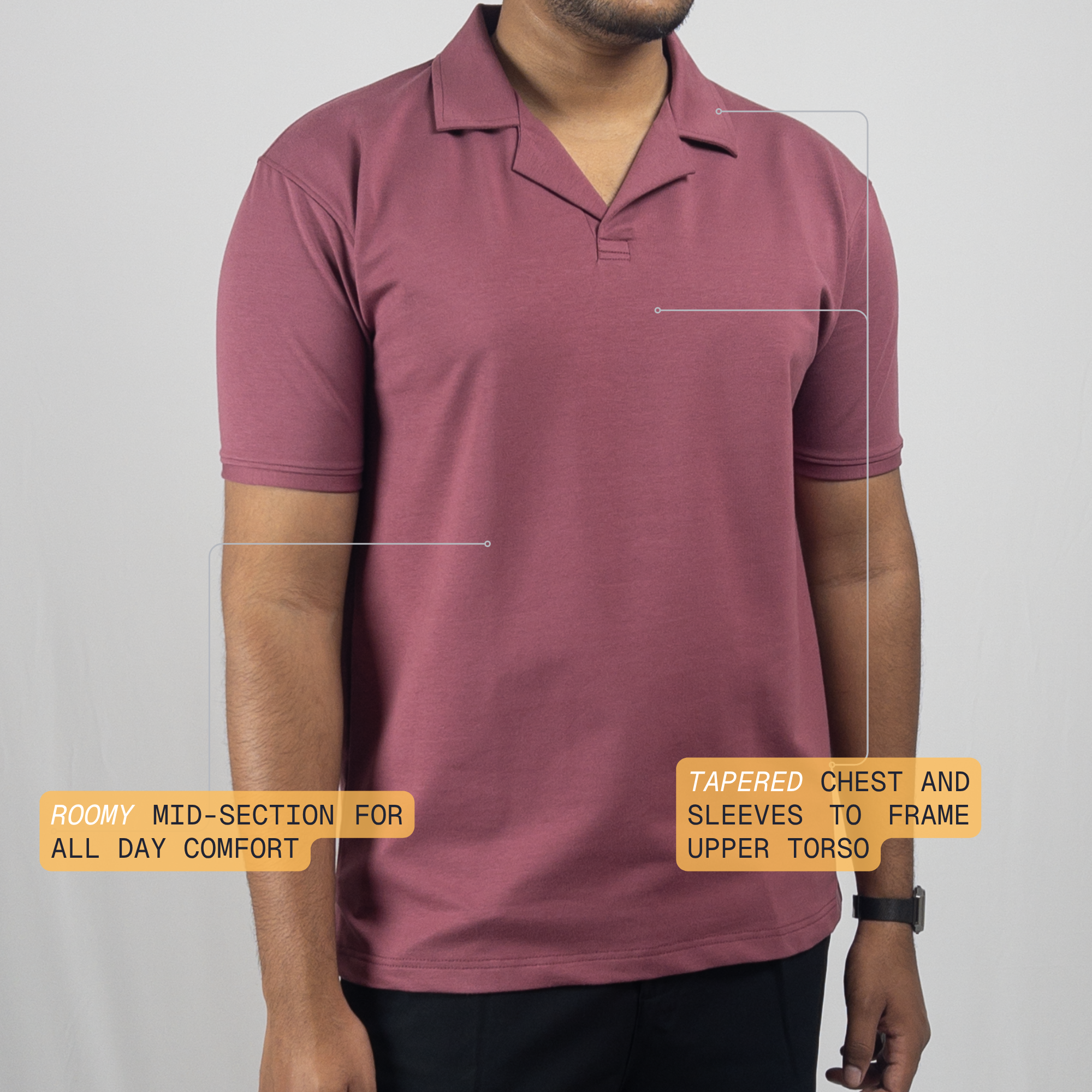 Rosewood Cuban- Collar Polo