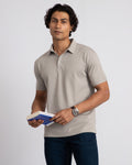 Aerotex Textured Polo - Concrete Shirt-Collar