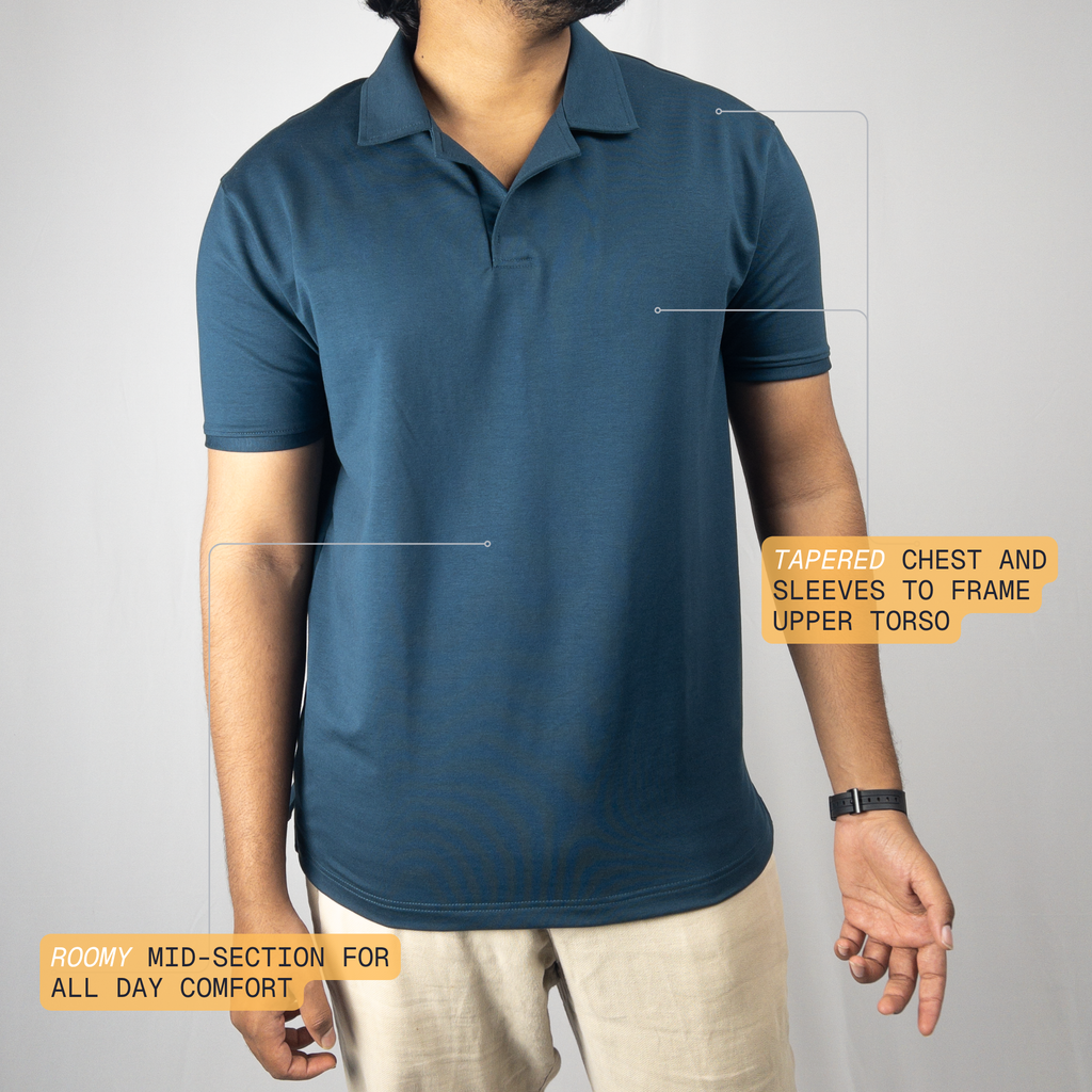 Airforce Cuban- Collar Polo