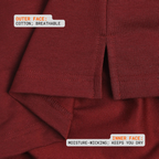 Burgundy Mandarin Polo