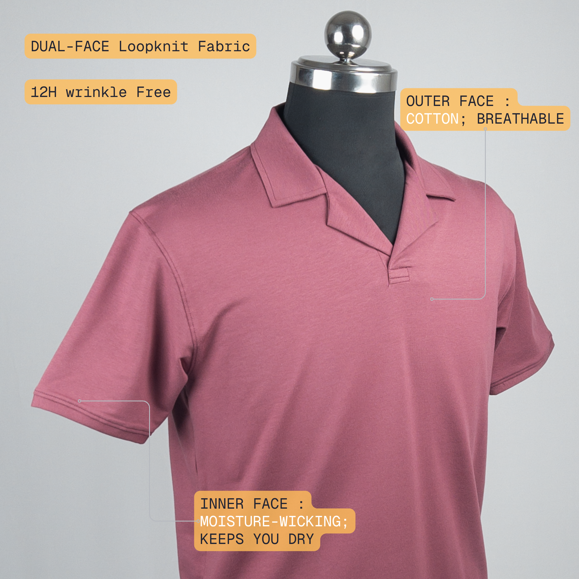 Rosewood Cuban- Collar Polo