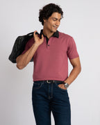 EverSharp Polo - No Ironing Needed - Rosewood Shirt Collar