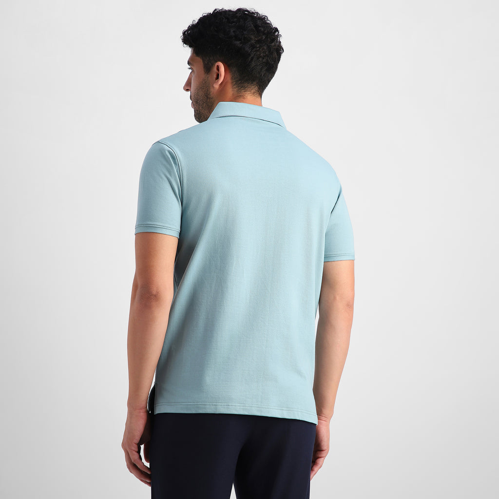 Sage Quarter-Zip Polo