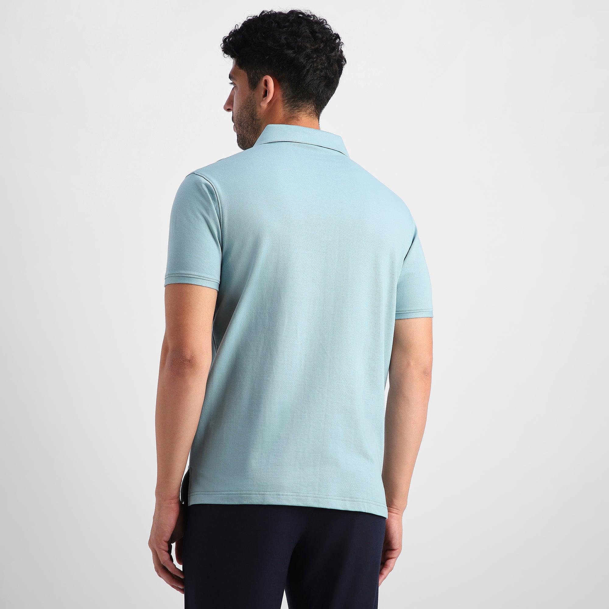 Sage Quarter-Zip Polo