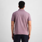 Mauve V-Neck Polo
