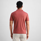 Salmon Flat-Collar Polo