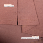 EverSharp Polo - No Ironing Needed - Mocha + Emerald Mandarin Collar
