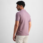 Mauve Quarter-Zip Polo