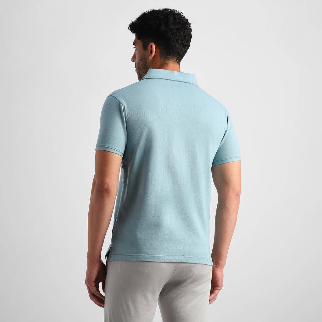 Sage V-Neck Polo