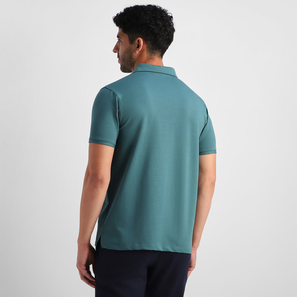 Emerald Shirt-Collar Polo