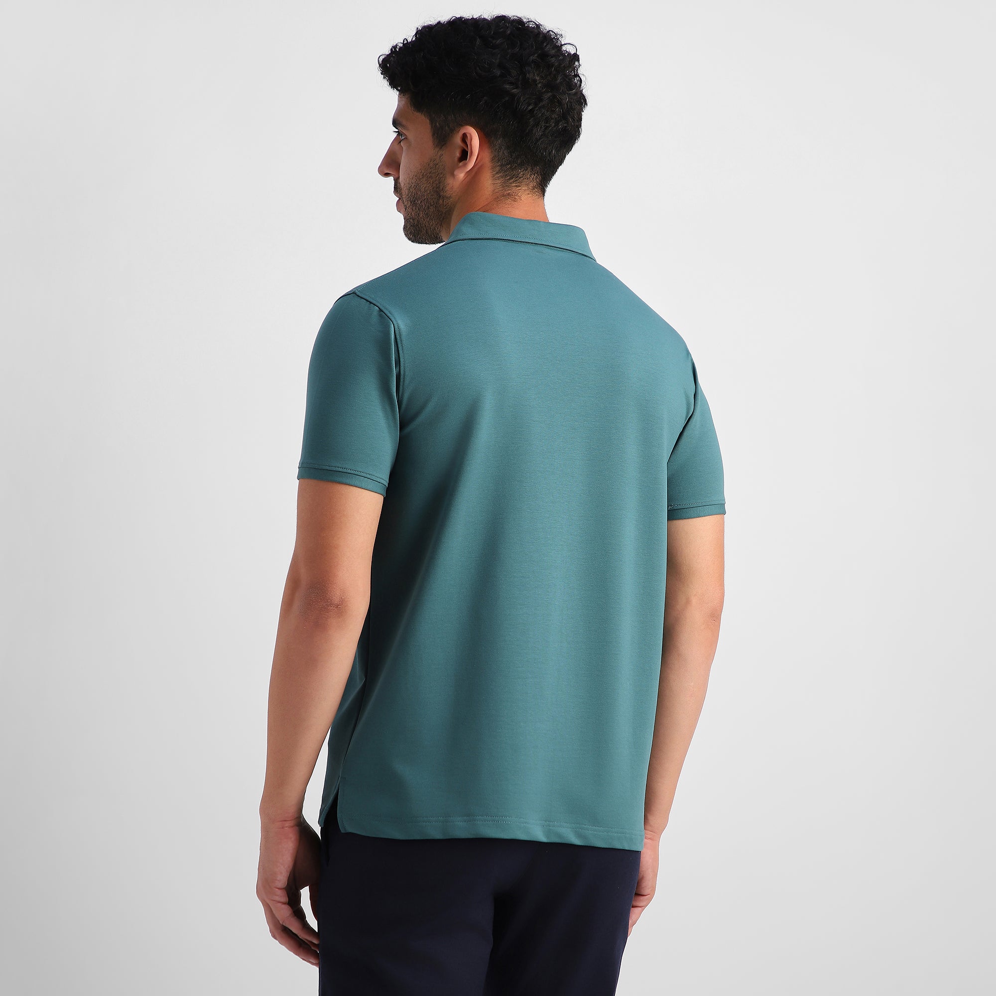 Emerald Shirt-Collar Polo