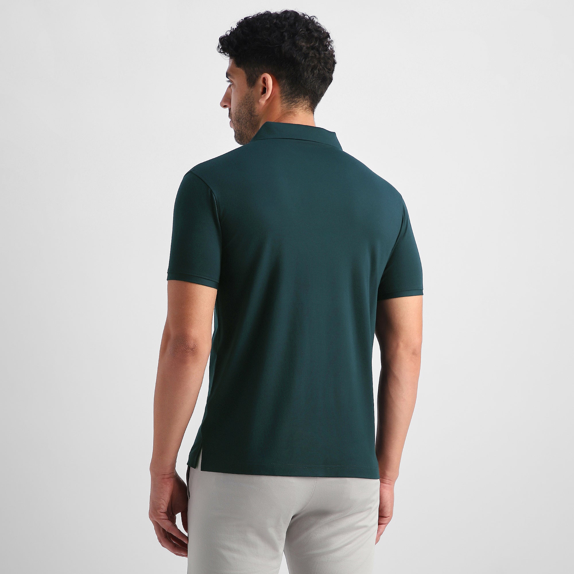 Midnight Flat-Collar Polo