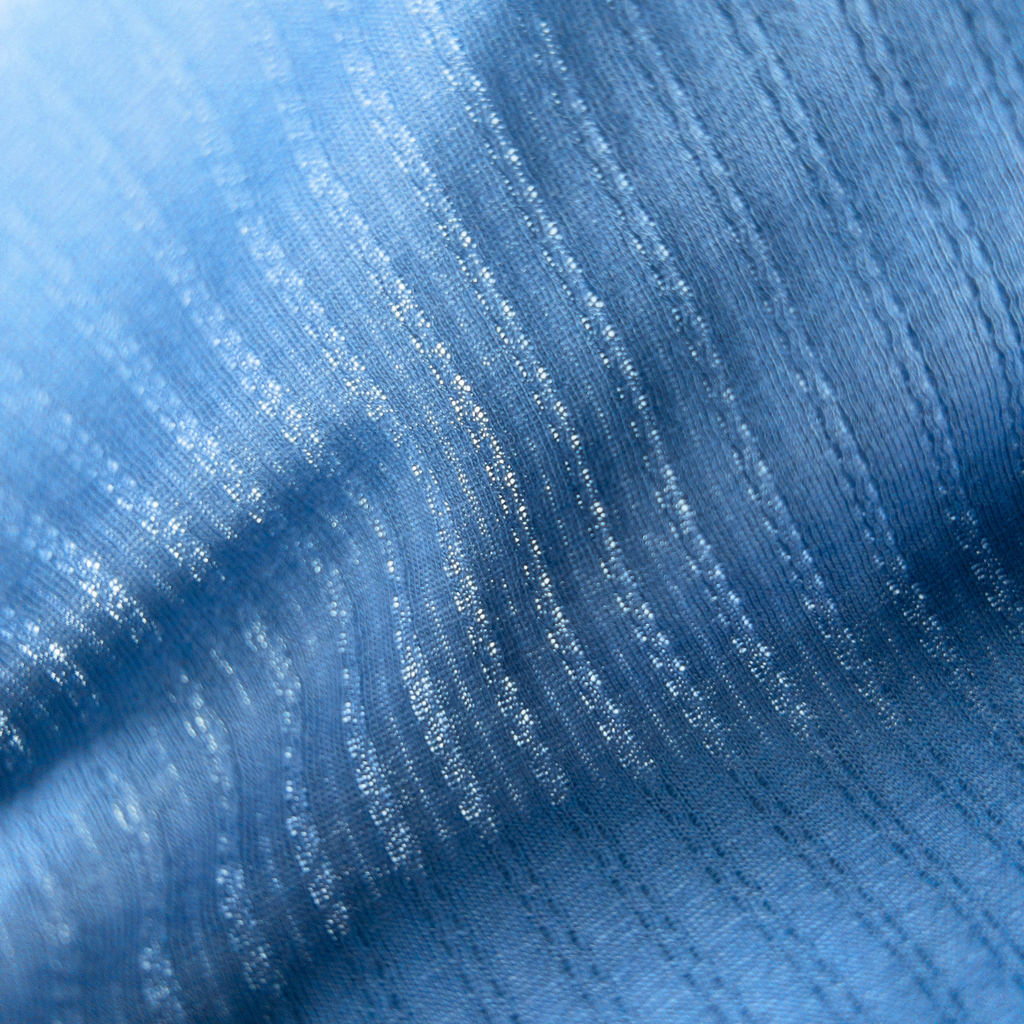 Aerotex Textured Polo - Cobalt + Butter Shirt-Collar
