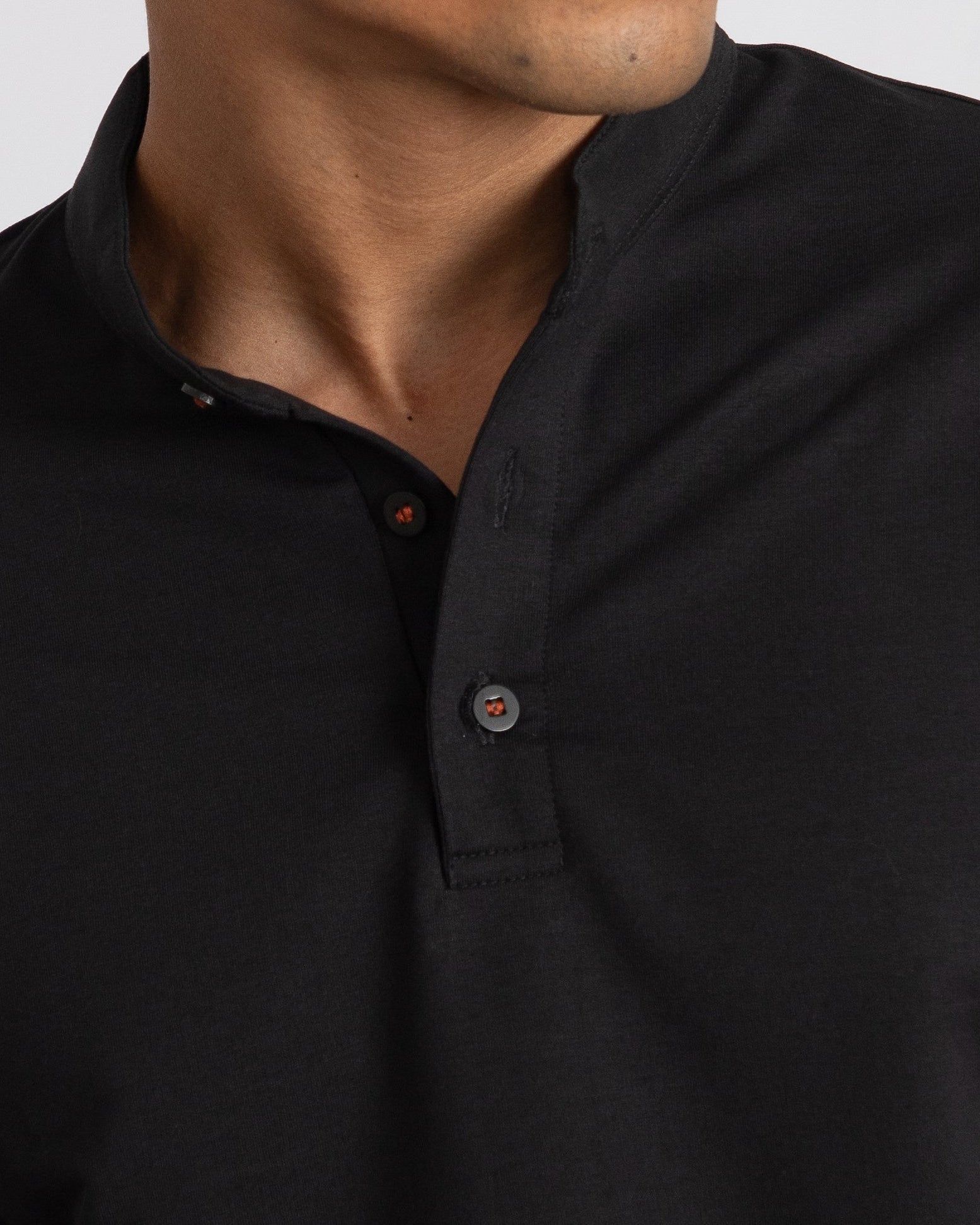 EverSharp Polo - No Ironing Needed - Black Mandarin Collar