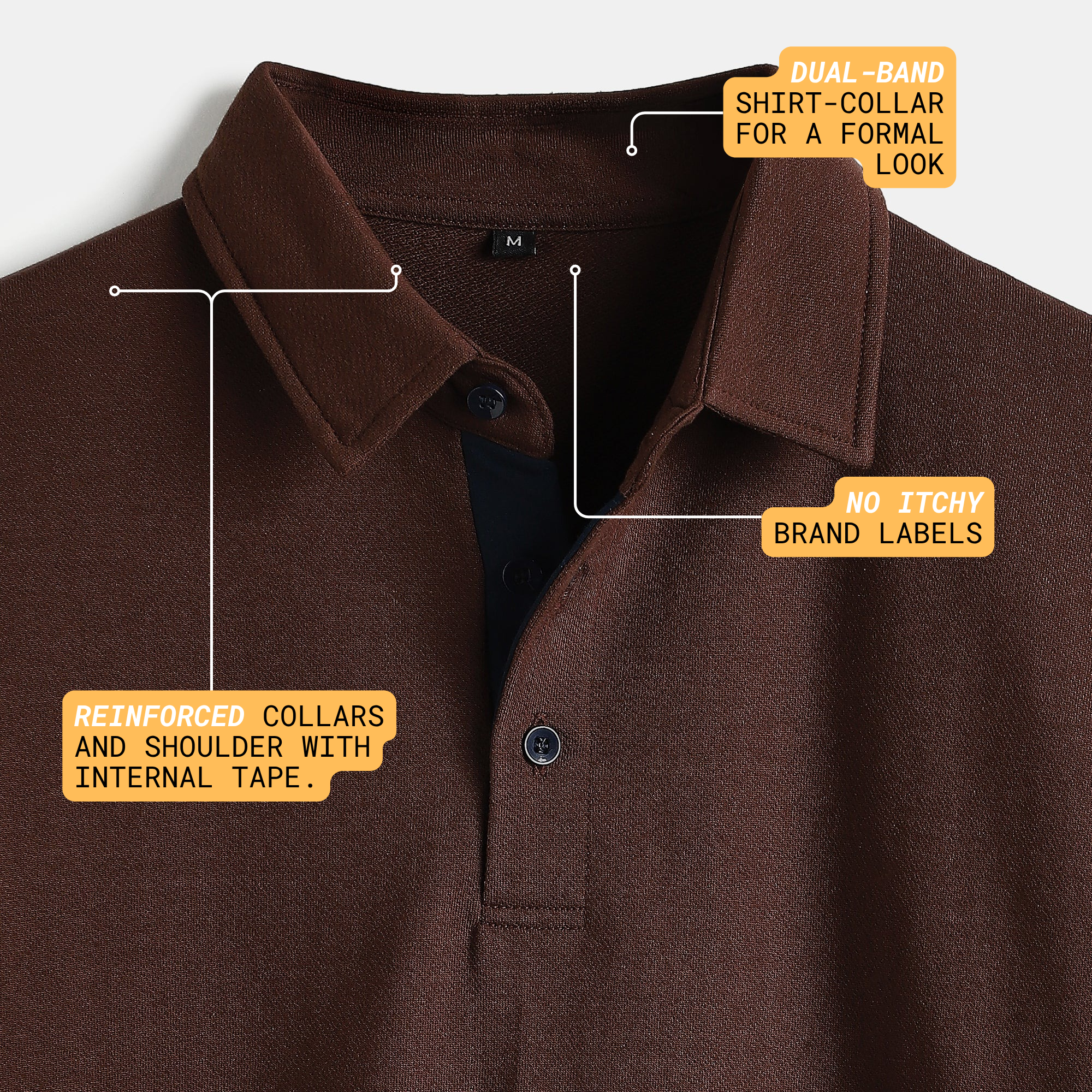 Coffee Shirt-Collar Polo