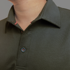 Black Shirt-Collar Polo