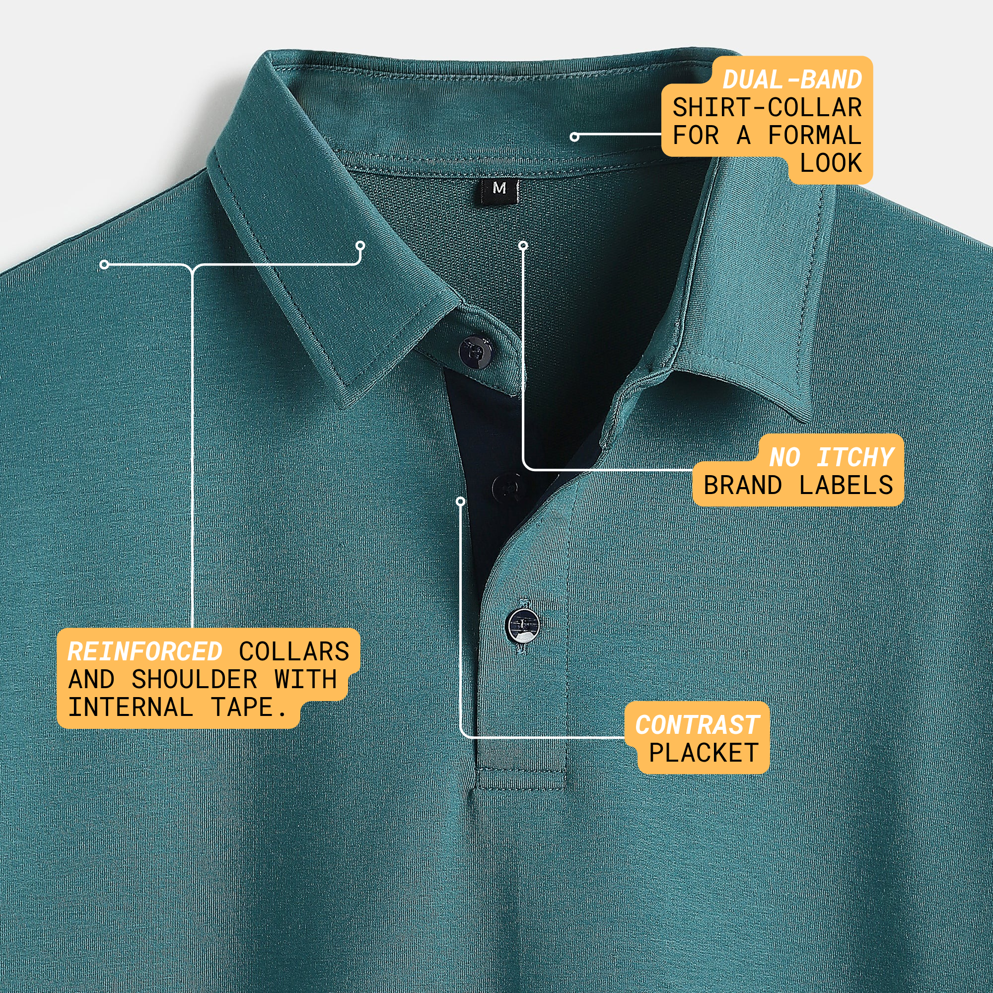 Emerald Shirt-Collar Polo