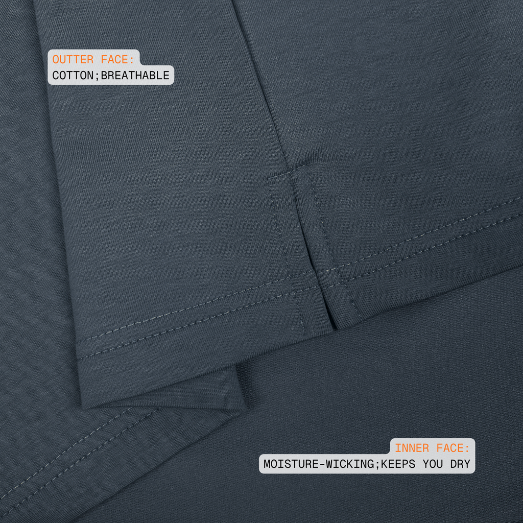 EverSharp Polo - No Ironing Needed - Navy + White Shirt-Collar
