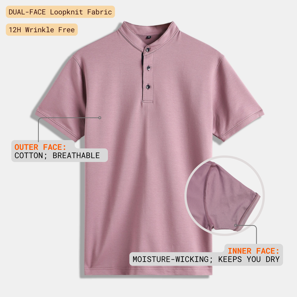 Mauve Mandarin Polo