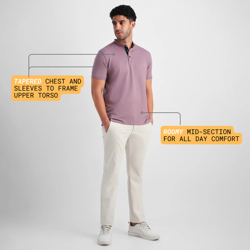 Mauve Mandarin Polo