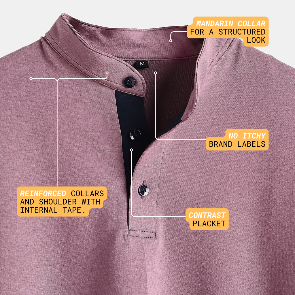 Mauve Mandarin Polo