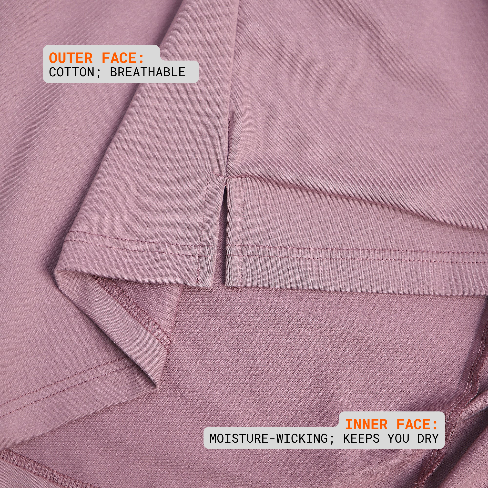 Mauve Mandarin Polo