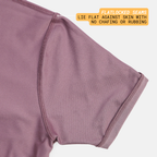 Mauve Quarter-Zip Polo