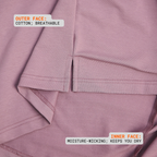 Mauve V-Neck Polo