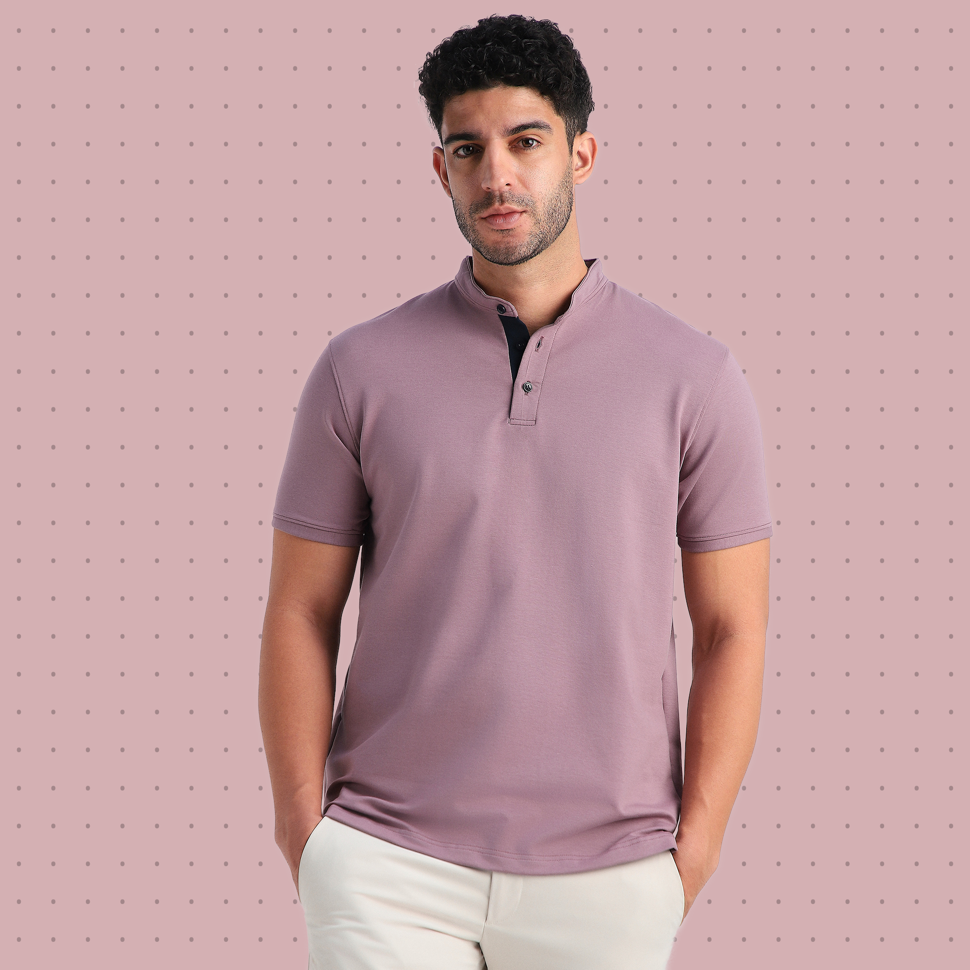 Mauve Mandarin Polo