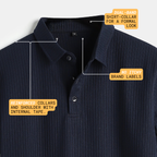 Navy Shirt-Collar Polo