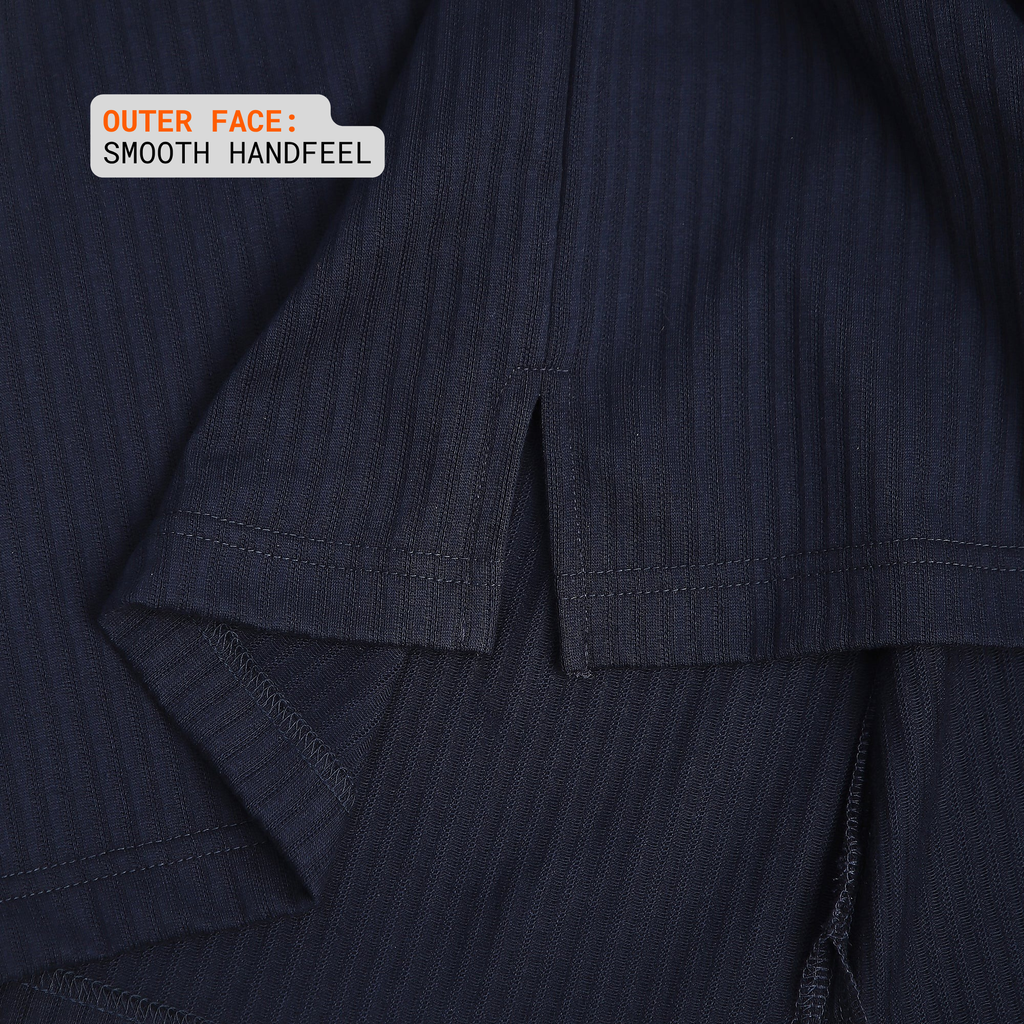 Navy Shirt-Collar Polo