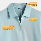 Sage Quarter-Zip Polo